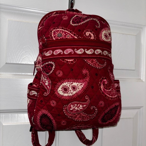 Vera Bradley Handbags - Vera Bradley Red Mesa Paisley Backpack